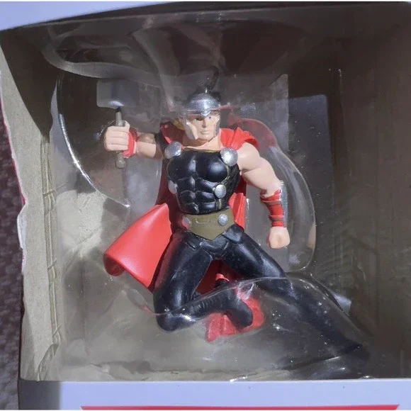 Hallmark 2021 Marvel THOR & Mjolnir 3” Christmas Tree Ornament Collective - Picture 2 of 7
